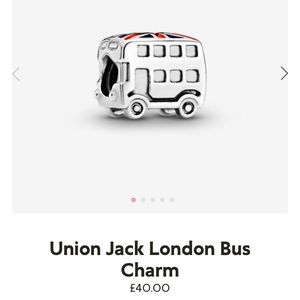 Pandora Union Jack London Bus Charm